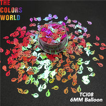 Load image into Gallery viewer, Pearlescent Iridescent Balloon Shape Glitter