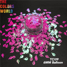 Load image into Gallery viewer, Pearlescent Iridescent Balloon Shape Glitter