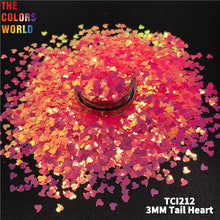 Load image into Gallery viewer, TCT-755 Valentine's Day Iridescent Tail Heart Nail Glitter Decoration Mermaid Manicure