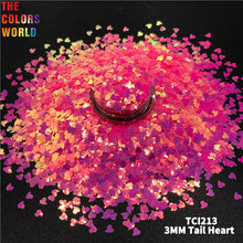 Load image into Gallery viewer, TCT-755 Valentine's Day Iridescent Tail Heart Nail Glitter Decoration Mermaid Manicure