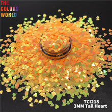 Load image into Gallery viewer, TCT-755 Valentine's Day Iridescent Tail Heart Nail Glitter Decoration Mermaid Manicure