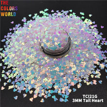 Load image into Gallery viewer, TCT-755 Valentine's Day Iridescent Tail Heart Nail Glitter Decoration Mermaid Manicure