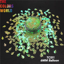 Load image into Gallery viewer, Pearlescent Iridescent Balloon Shape Glitter