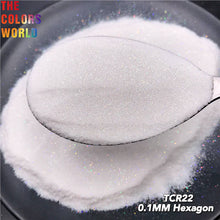 Load image into Gallery viewer, Iridescent Rainbow White Color With Colorful Glitter