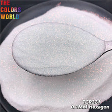 Load image into Gallery viewer, Iridescent Rainbow White Color With Colorful Glitter