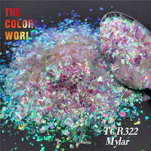 Load image into Gallery viewer, TCT-654 Irregular Mylar Shards Nail Glitter High Brightness White Rainbow Decoration Manicure Festival Accessories Bulk Supplier