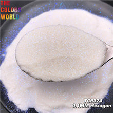 Load image into Gallery viewer, Iridescent Rainbow White Color With Colorful Glitter