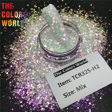 Load image into Gallery viewer, TCT-574 Chunky Iridescent Rainbow Nails Glitter Nail Art Decoration Nail Design Tumbler Crafts DIY Manicure Festival Accessories