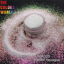Load image into Gallery viewer, TCT-158 Hexagon Nails Glitter High Brightness White Rainbow Decoration Manicure Nagel Konst ネイル Festival Accessories Supplier