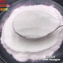 Load image into Gallery viewer, Iridescent Rainbow White Color With Colorful Glitter