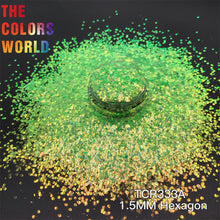 Load image into Gallery viewer, Iridescent Rainbow Hexagon Glitter