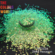 Load image into Gallery viewer, Iridescent Rainbow Hexagon Glitter