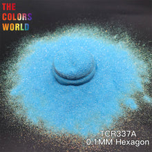 Load image into Gallery viewer, TCR337A Iridescent Rainbow Hexagon Shape Nail Glitter Face Panit Handwork Decoration