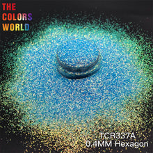 Load image into Gallery viewer, TCR337A Iridescent Rainbow Hexagon Shape Nail Glitter Face Panit Handwork Decoration