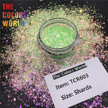 Load image into Gallery viewer, TCT-606 Rainbow Shinning Irregular Shards Nails Glitter Makeup Decoration Nail Design