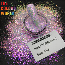Load image into Gallery viewer, TCT-574 Chunky Iridescent Rainbow Nails Glitter Nail Art Decoration Nail Design Tumbler Crafts DIY Manicure Festival Accessories
