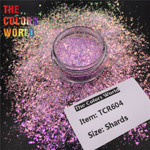 Load image into Gallery viewer, TCT-606 Rainbow Shinning Irregular Shards Nails Glitter Makeup Decoration Nail Design