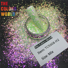 Load image into Gallery viewer, TCT-574 Chunky Iridescent Rainbow Nails Glitter Nail Art Decoration Nail Design Tumbler Crafts DIY Manicure Festival Accessories