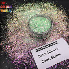 Load image into Gallery viewer, TCT-606 Rainbow Shinning Irregular Shards Nails Glitter Makeup Decoration Nail Design
