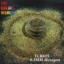 Load image into Gallery viewer, TCT-673 Hexagon Nails Glitter High Brightness Rainbow Decoration Nagel Manicure uñas