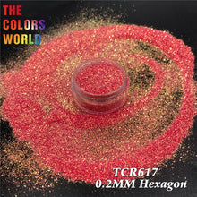 Load image into Gallery viewer, TCT-673 Hexagon Nails Glitter High Brightness Rainbow Decoration Nagel Manicure uñas
