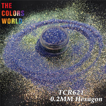 Load image into Gallery viewer, TCT-673 Hexagon Nails Glitter High Brightness Rainbow Decoration Nagel Manicure uñas