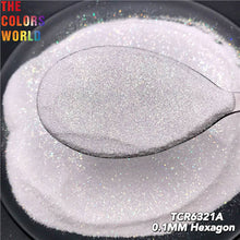 Load image into Gallery viewer, Iridescent Rainbow White Color With Colorful Glitter