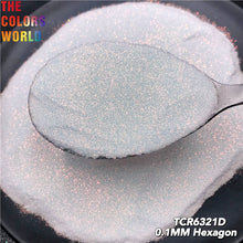 Load image into Gallery viewer, Iridescent Rainbow White Color With Colorful Glitter