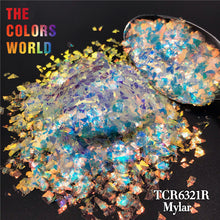 Load image into Gallery viewer, TCT-654 Irregular Mylar Shards Nail Glitter High Brightness White Rainbow Decoration Manicure Festival Accessories Bulk Supplier