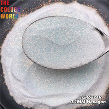 Load image into Gallery viewer, Iridescent Rainbow White Color With Colorful Glitter