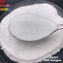 Load image into Gallery viewer, Iridescent Rainbow White Color With Colorful Glitter