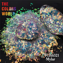 Load image into Gallery viewer, TCT-654 Irregular Mylar Shards Nail Glitter High Brightness White Rainbow Decoration Manicure Festival Accessories Bulk Supplier