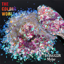 Load image into Gallery viewer, TCT-654 Irregular Mylar Shards Nail Glitter High Brightness White Rainbow Decoration Manicure Festival Accessories Bulk Supplier