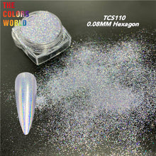 Load image into Gallery viewer, High Sparkling Holographic Hexagon Powder TCS110
