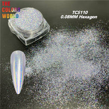 Load image into Gallery viewer, High Sparkling Holographic Hexagon Powder TCS110