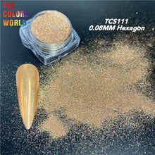 Load image into Gallery viewer, High Sparkling Holographic Hexagon Powder TCS111
