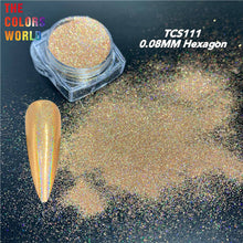Load image into Gallery viewer, High Sparkling Holographic Hexagon Powder TCS111