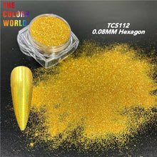 Load image into Gallery viewer, High Sparkling Holographic Hexagon Powder TCS112