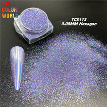Load image into Gallery viewer, High Sparkling Holographic Hexagon Powder TCS113
