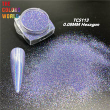 Load image into Gallery viewer, High Sparkling Holographic Hexagon Powder TCS113