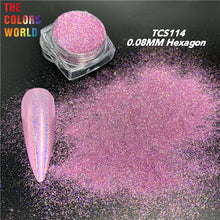 Load image into Gallery viewer, High Sparkling Holographic Hexagon Powder TCS114