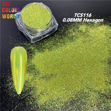 Load image into Gallery viewer, High Sparkling Holographic Hexagon Powder TCS116
