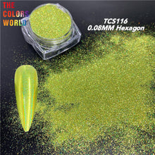 Load image into Gallery viewer, High Sparkling Holographic Hexagon Powder TCS116