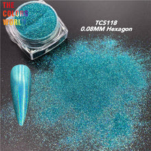 Load image into Gallery viewer, High Sparkling Holographic Hexagon Powder TCS118