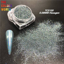 Load image into Gallery viewer, High Sparkling Holographic Hexagon Powder TCS120
