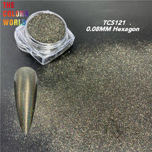Load image into Gallery viewer, High Sparkling Holographic Hexagon Powder TCS121