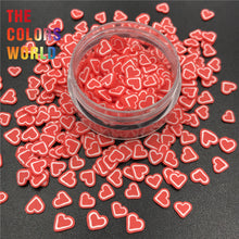 Load image into Gallery viewer, TCST-019 Heart Valentine&#39;s Day Polymer Clay Hot Soft Clay Craft Sprinkles Uña Nail Art DIY
