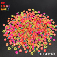Load image into Gallery viewer, TCST-024 Fruit Polymer Clay Hot Soft Clay Fruta Sprinkles Nails Decoration Manicure Crafts