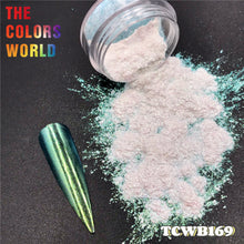 Load image into Gallery viewer, TCT-612 Unicorn White Chameleon Powder Chrome Nails Powder Rainbow Powder Colorful Nails Glitter Aurora Glitter Mermaid Manicure