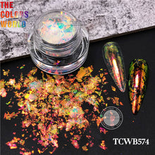 Load image into Gallery viewer, Transparent Colorful Chameleon Flakes